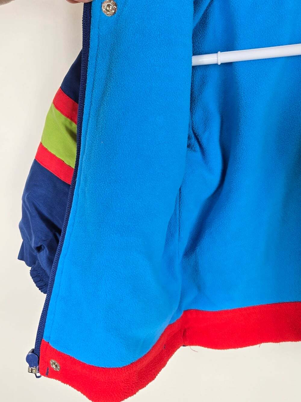 Vintage Disney Tigger Jacket 12M Winnie the Pooh Y2K Colorblock Hooded Coat - Picture 7 of 10
